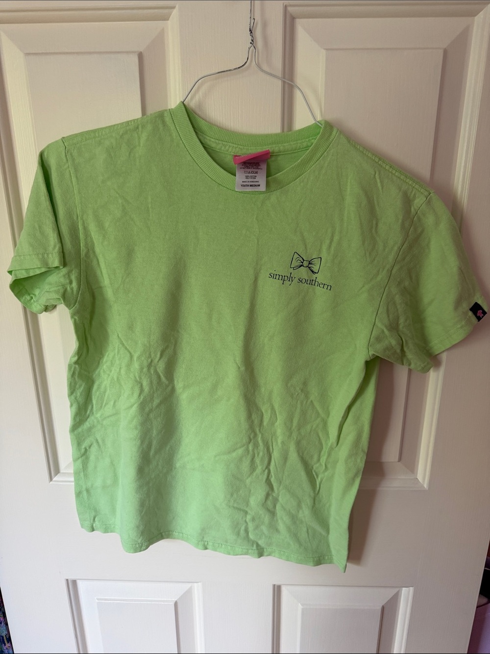 Simply Southern Lime Green Short Sleeve Logo Tee